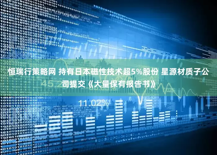 恒瑞行策略网 持有日本磁性技术超5%股份 星源材质子公司提交《大量保有报告书》